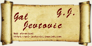 Gal Jevtović vizit kartica
